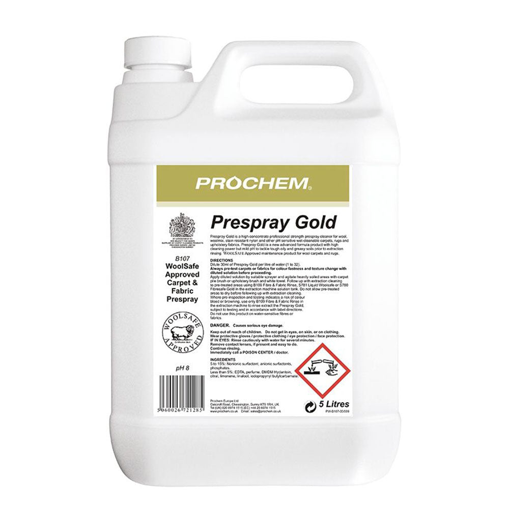Buy Prochem Prespray Gold 5 litre in Chemicals by Prochem | Perfectsolutionsltd.ie