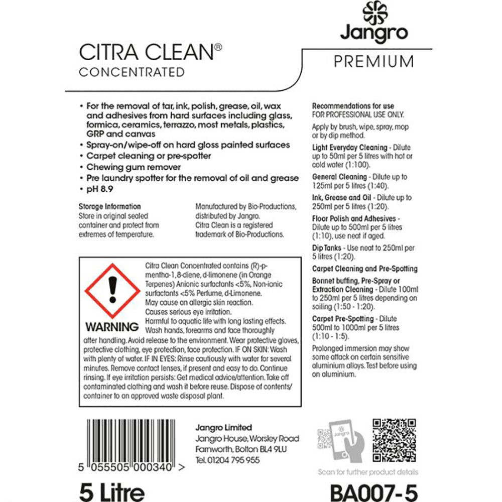 Citra Clean Concentrate 5 litre